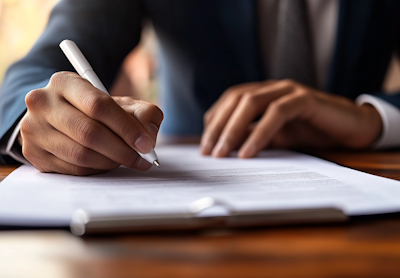 Consultor financiero asesorando a cliente